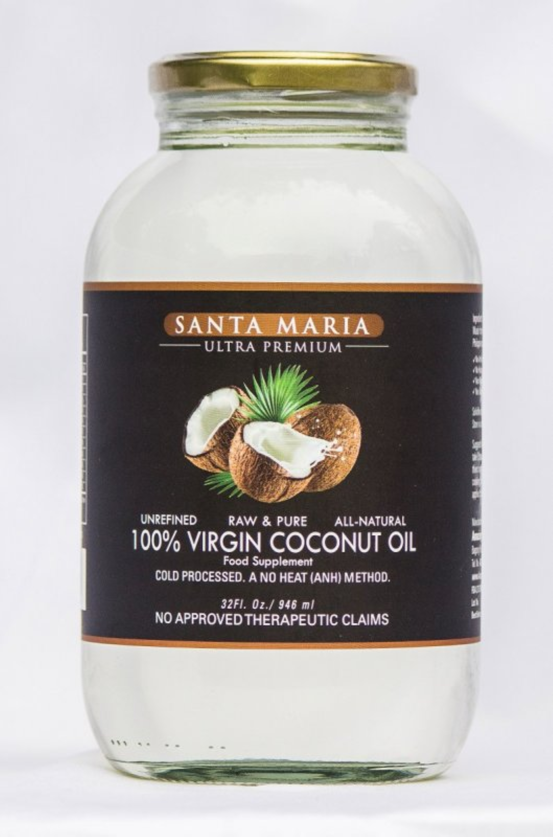 SANTA MARIA EXTRA VIRGIN COCONUT OIL 70ML